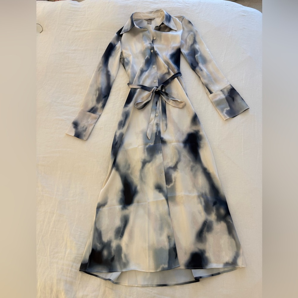 H&M Tie-Dye Midi Shirt-Dress
